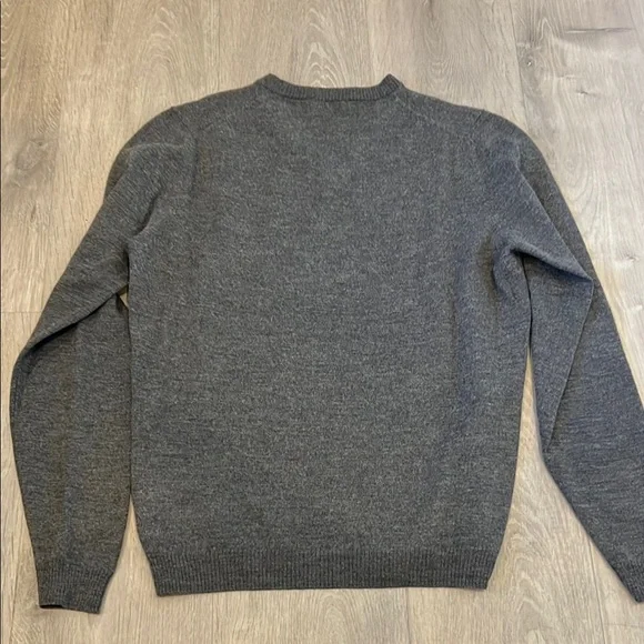 Versace Jeans Collection Charcoal V-Neck Sweater